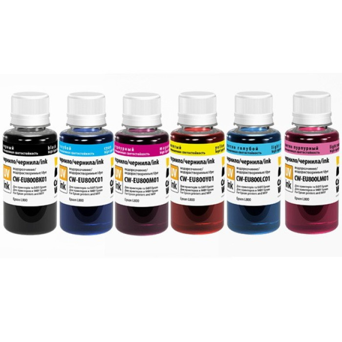 Чернила ColorWay для Epson L800, L805, L810, L850, L1800